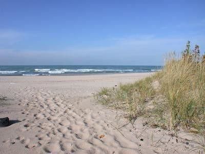 Lake Michigan shore in Northern Indiana